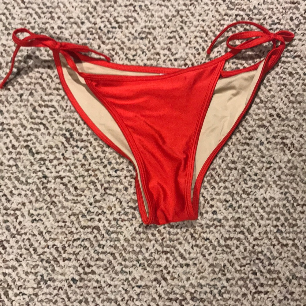 Red American Apparel Bikini Bottom large